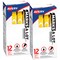 Avery Marks A Lot Permanent Markers, Chisel Tip, Large Desk-Style Size, 12 per Pack, 2 Packs, 24 Yellow Markers Total (50215)